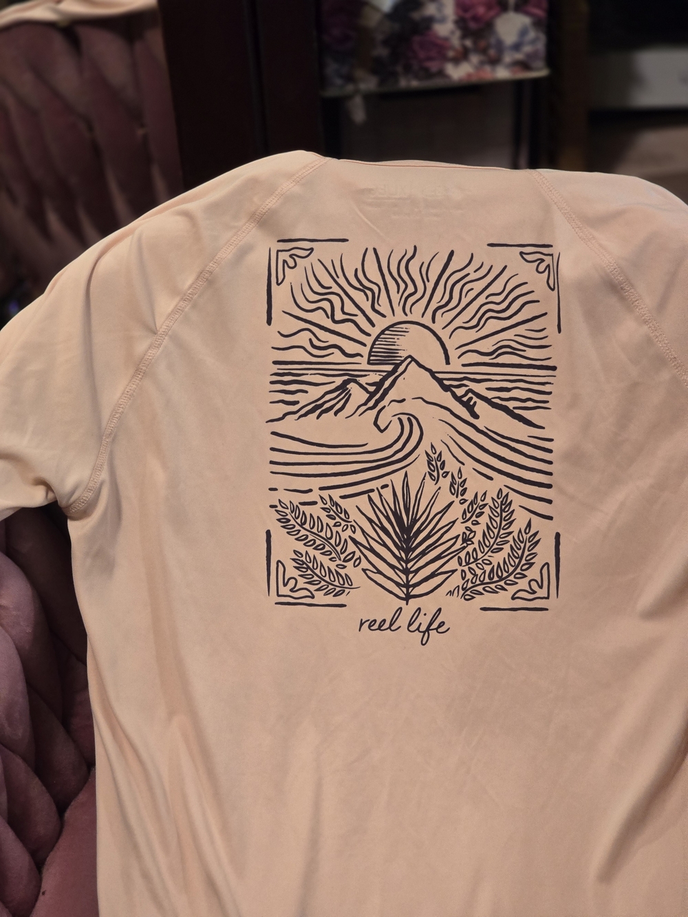 Women's Graphic Tee - Pale Peach